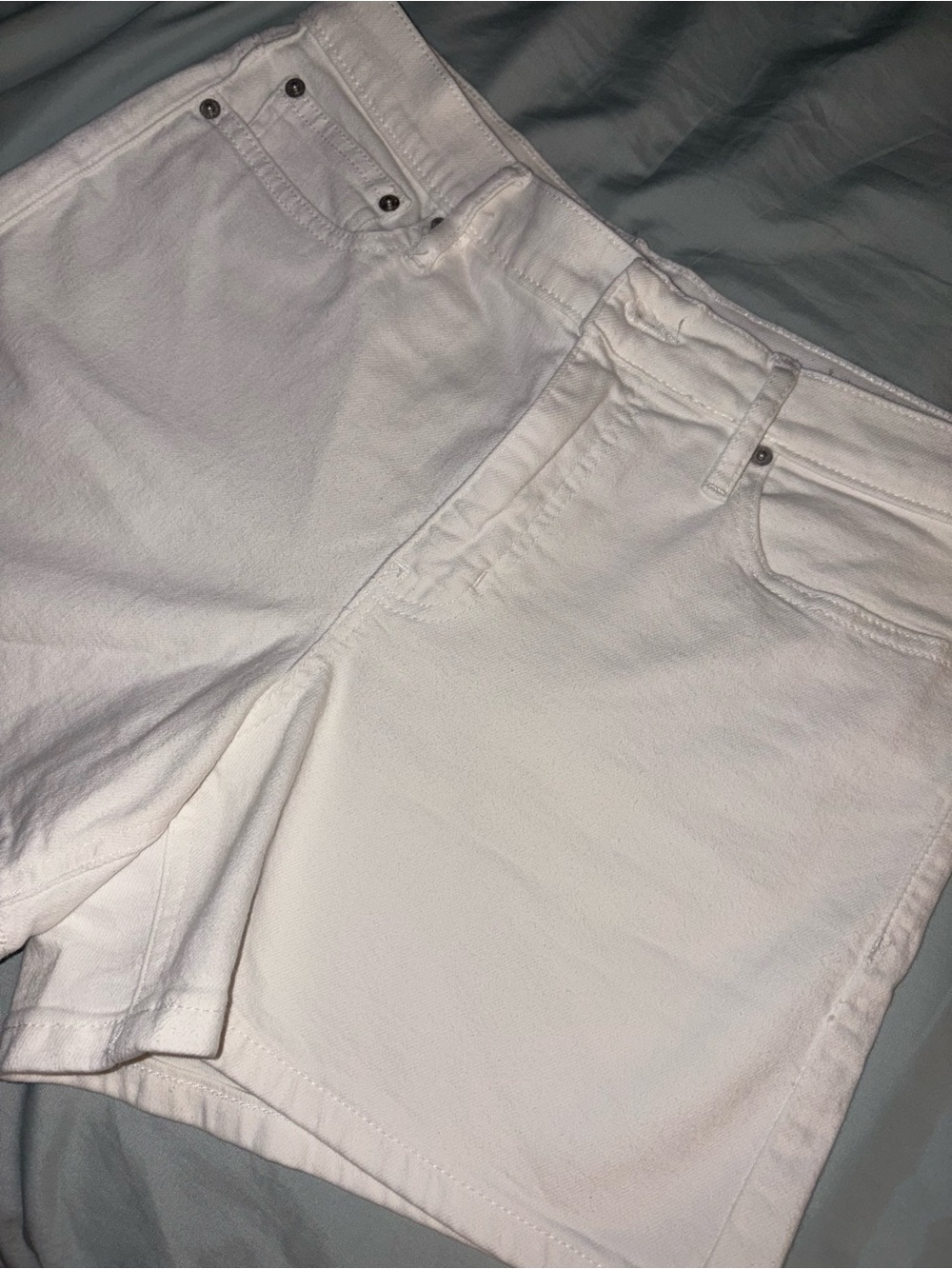 Calvin Klein White Denim Jean Shorts